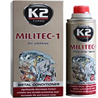 Aceite K2 Militec para tratamiento de metal- revitalizador de motor- reduce la fricción de la caja de engranaje- 250 ml